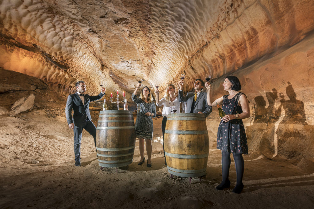 degustation vin grotte saint marcel